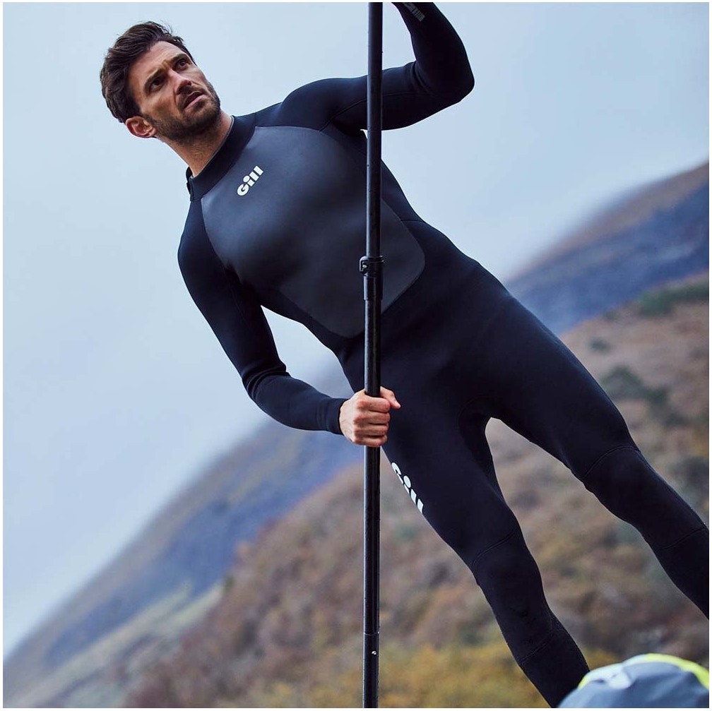 2025 Gill Mens Pursuit 4/3mm Back Zip Wetsuit 5029 - Black